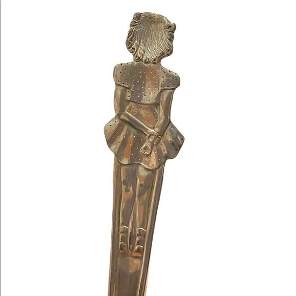 Vintage 1930s Betty Lou Carlton Silver Plate Souvenir Spoon Serving Flatware - Picture 14 of 15